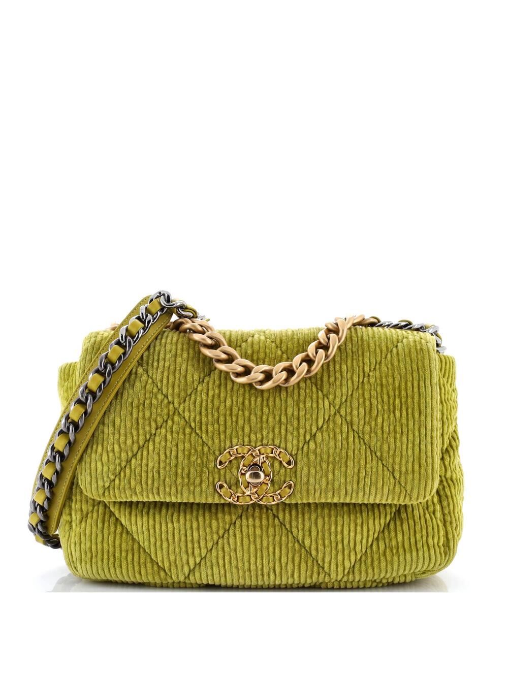 Chanel 19 Flap Bag Quilted Corduroy #254502C47B